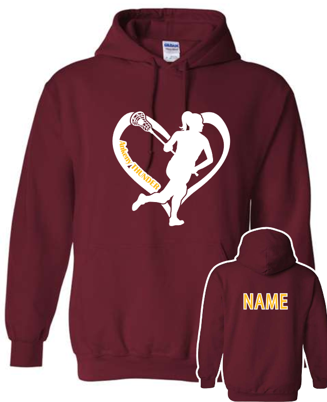 Ankeny Lacrosse Hoodie HEART (Adult)