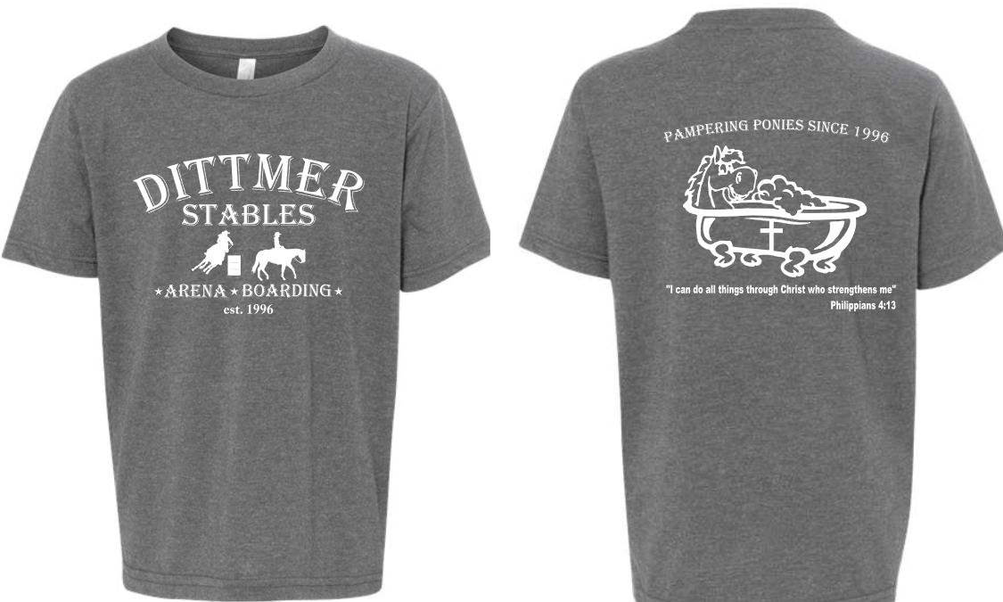 Dittmer Stables Short/Long Sleeve Tee (YOUTH sizes)