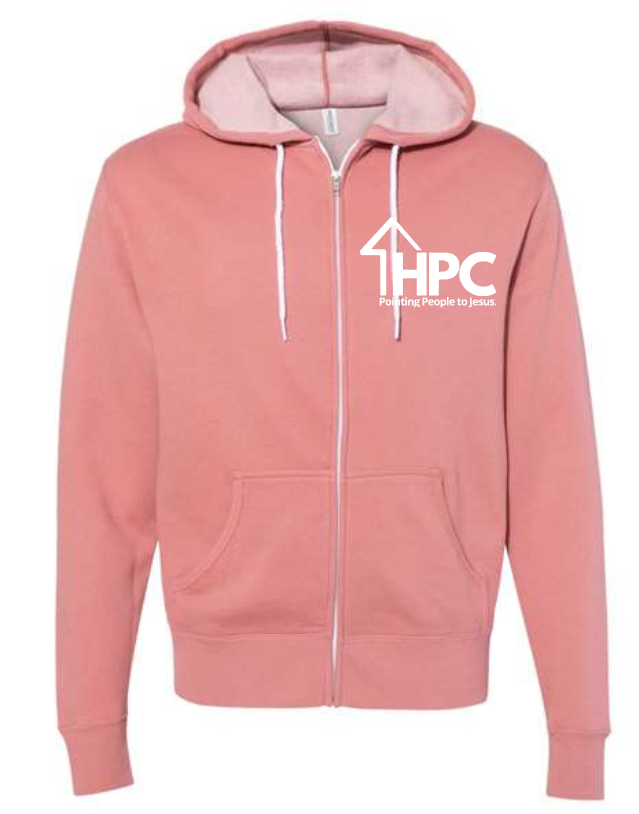 HPC Zip Up LIGHTWEIGHT Hoodie (ADULT sizes)   Multiple Color Options