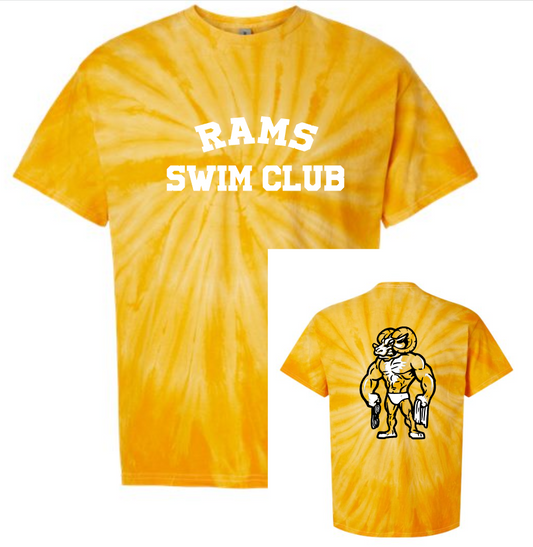 RAMS Swim Club Tie-Dye Tee (Adult and Youth Sizes)