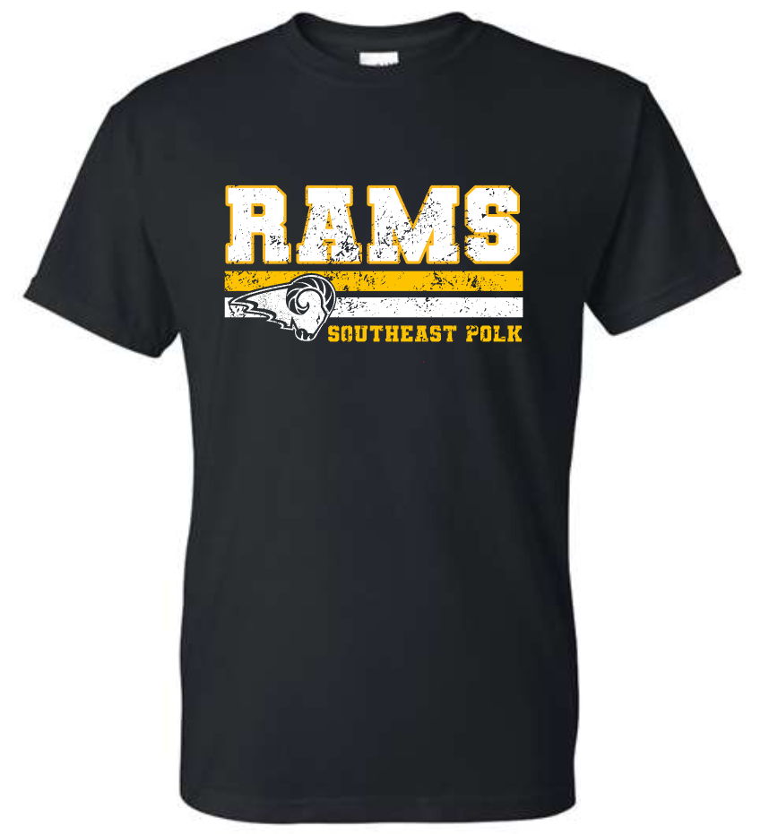 SEP RAMS distressed TEE (Adult and Youth)