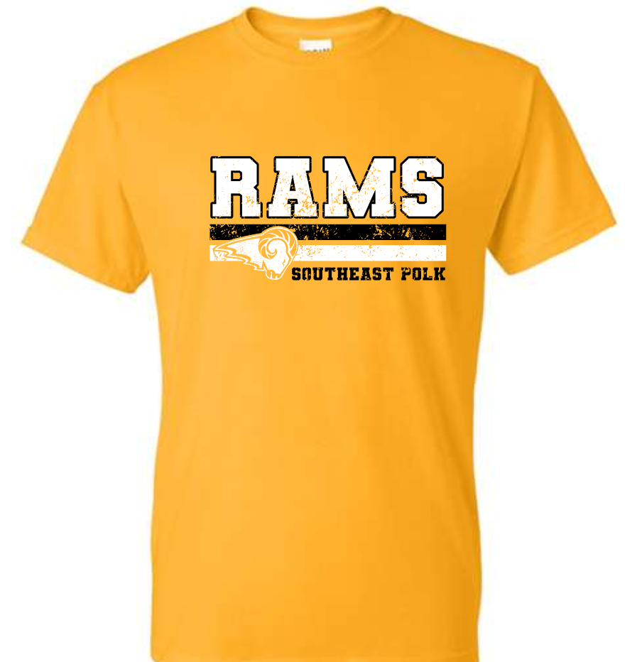 SEP RAMS distressed TEE (Adult and Youth)