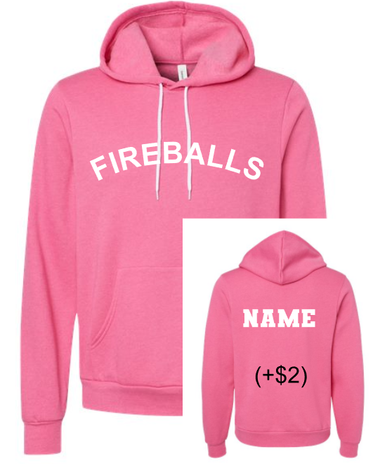 Fireball Basketball Sweatshirt- BELLA CANVAS Adult Sizes Only