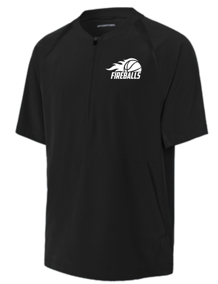 Fireball Basketball 1/2 Zip Short Sleeve Jacket (Adult sizes Only)