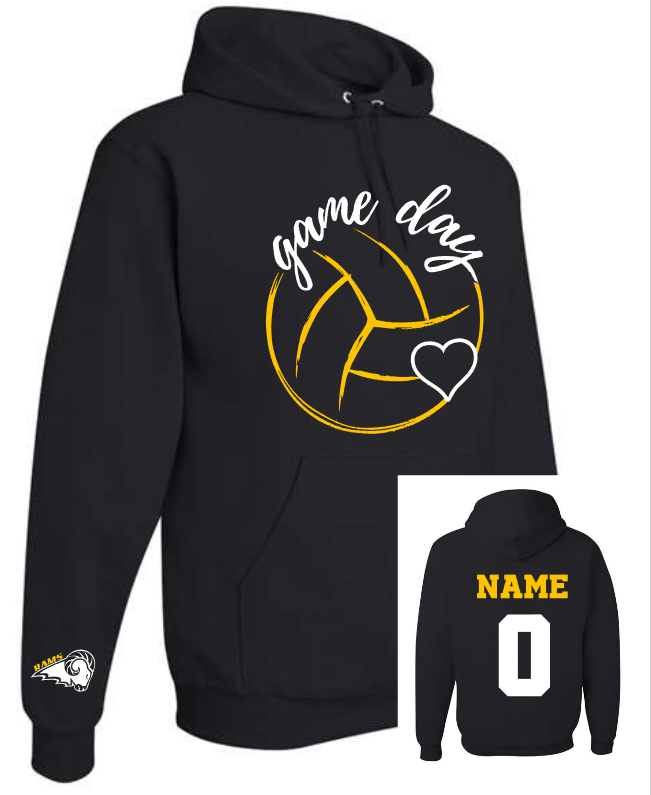 RAMS Game Day Volleyball Tee/Crew/Hoodie