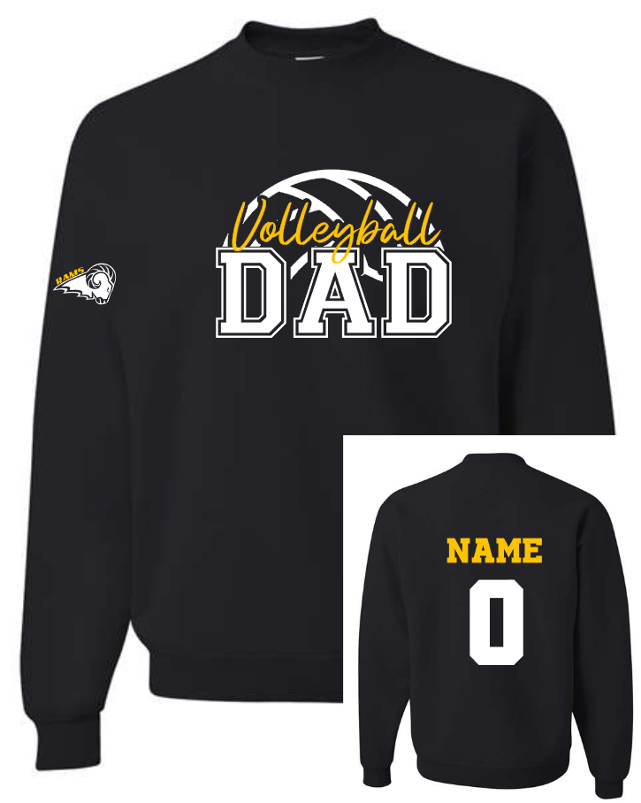 RAMS DAD Volleyball Tee/Crew/Hoodie