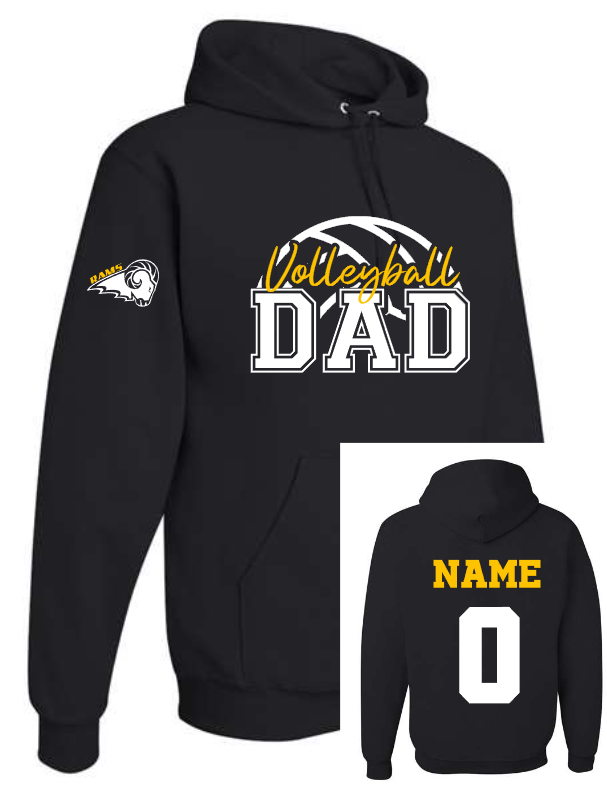 RAMS DAD Volleyball Tee/Crew/Hoodie