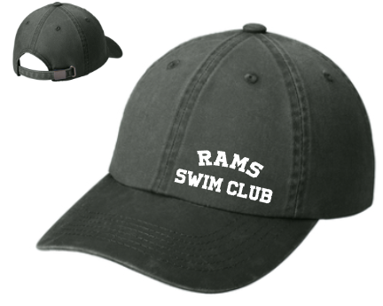 RAMS Swim Club Garment Washed Cap
