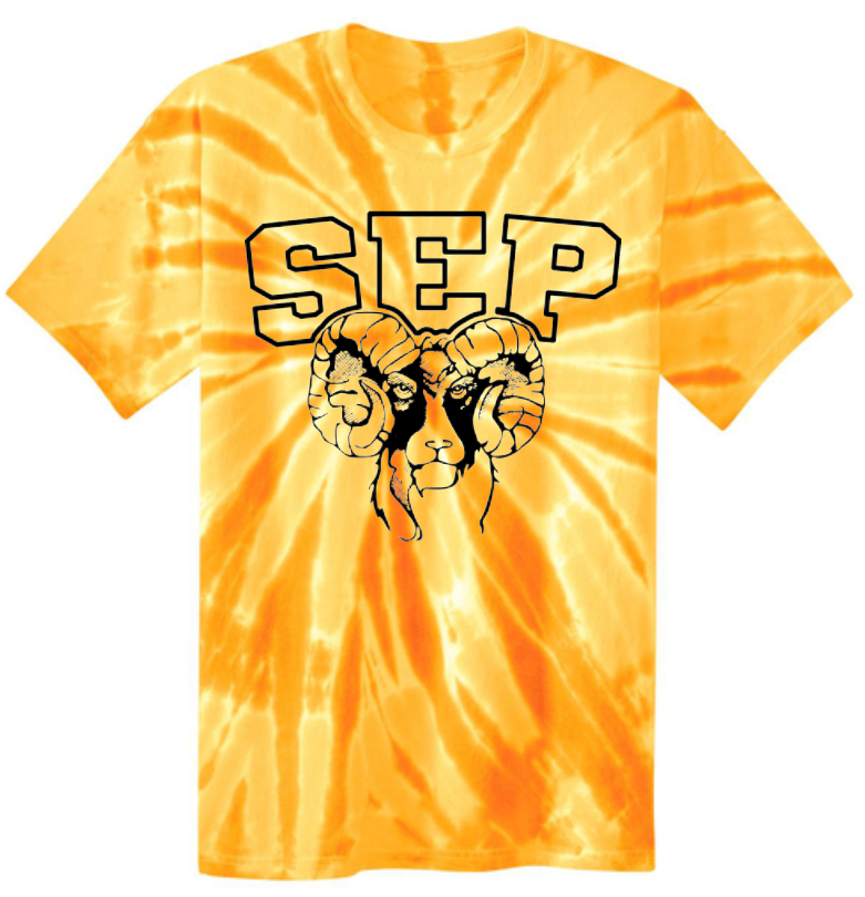 SEP Tie Dye Vintage RAMS TEE (Adult and Youth)
